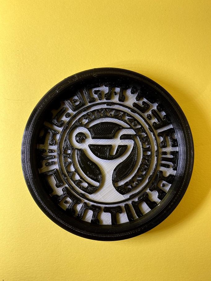 Oga's Cantina 3D Printed Coaster Star Wars Land w Cork Bottom - Two Tone or Solid Color - Optional 4 Coaster Holder - Image 4